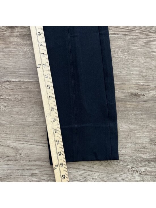 Vince Stitch Front Seamed Pants Womens Medium Navy Ankle Cropped - Picture 7 of 16